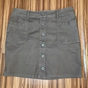 PRANA Button Down Skirt Size 10